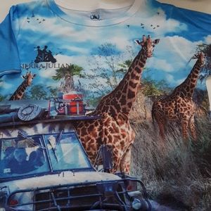 Boys Safari print tee by Sierra Julian Mario 12Y